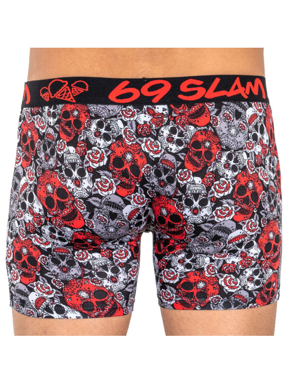 69slam Férfi boxeralsó 69SLAM fit bambusz red sugar crane