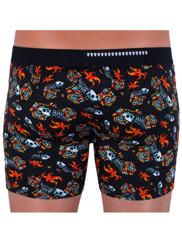 69slam Férfi boxeralsó 69SLAM fit bambusz fish skull