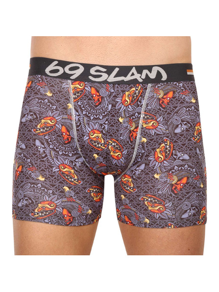 69slam Férfi boxeralsó 69SLAM fit mayan head dylan