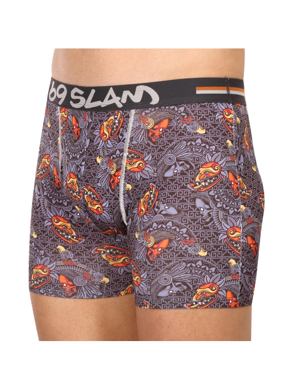 69slam Férfi boxeralsó 69SLAM fit mayan head dylan
