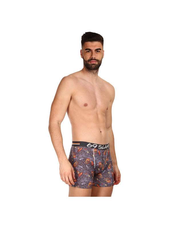 69slam Férfi boxeralsó 69SLAM fit mayan head dylan