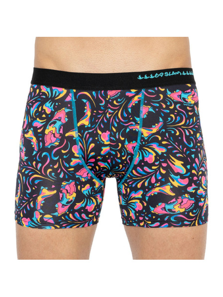 69slam Férfi boxeralsó 69SLAM fit tiger skull