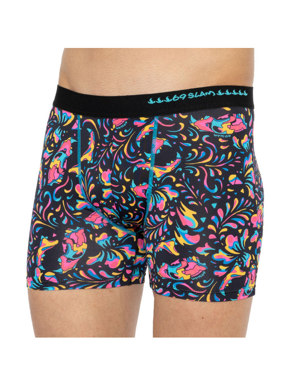 69slam Férfi boxeralsó 69SLAM fit tiger skull