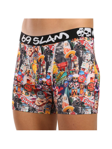 69slam Férfi boxeralsó 69SLAM fit MEXICOLLAGE DYLAN