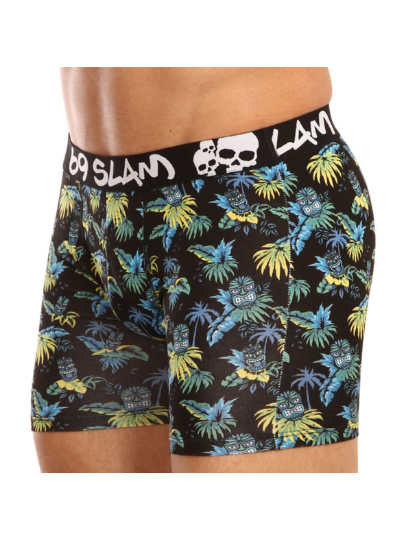 69slam Férfi boxeralsó 69SLAM fit bamboo tiki face