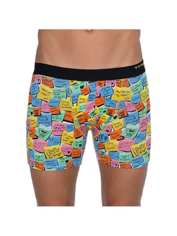 69slam Férfi boxeralsó 69SLAM Fit Bamboo Post It