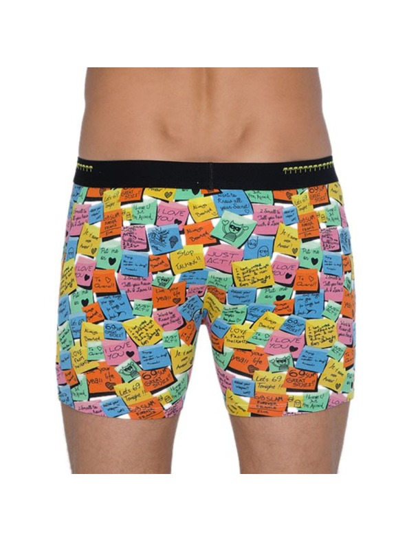 69slam Férfi boxeralsó 69SLAM Fit Bamboo Post It