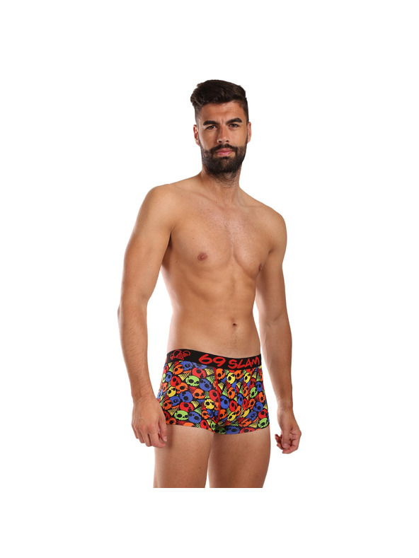 69slam Férfi boxeralsó 69SLAM hip bamboo SKULL CONE