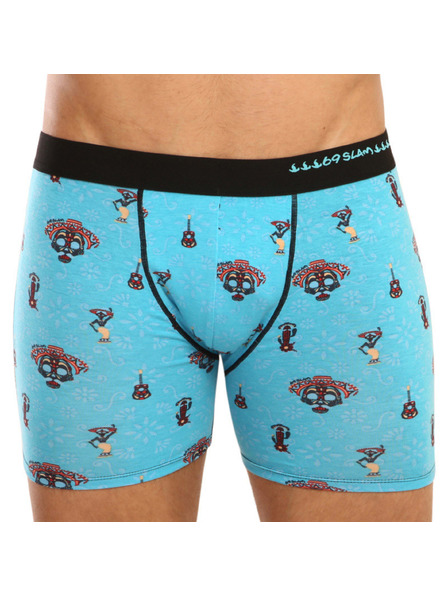 69slam Férfi boxeralsó 69SLAM fit bamboo day of the dead