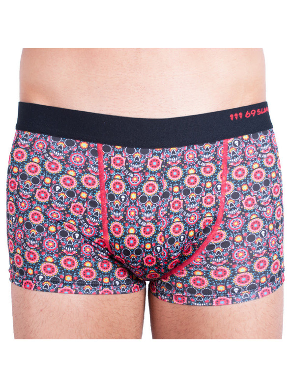 69slam Férfi boxeralsó 69SLAM hip flower skull