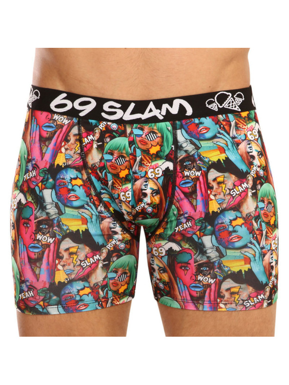 69slam Férfi boxeralsó 69SLAM fit pop art