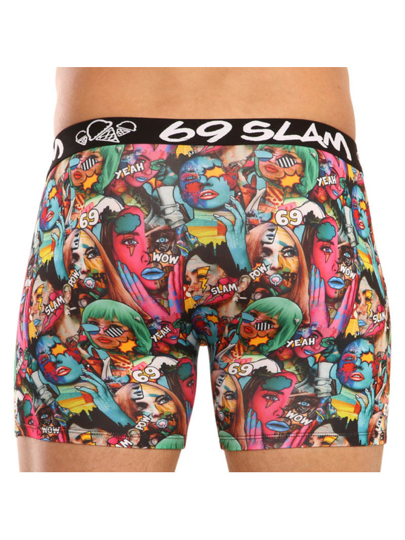 69slam Férfi boxeralsó 69SLAM fit pop art