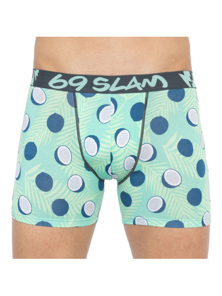 69slam Férfi boxeralsó 69SLAM fit bamboo coco blue