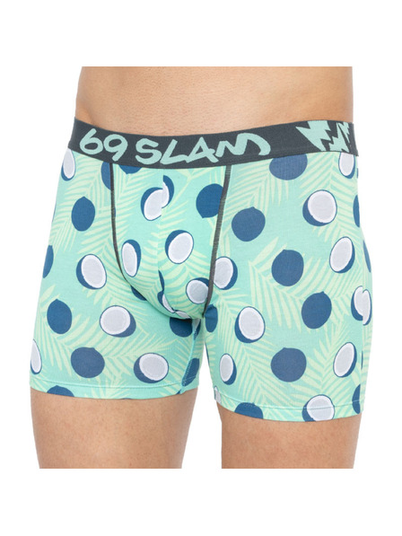 69slam Férfi boxeralsó 69SLAM fit bamboo coco blue