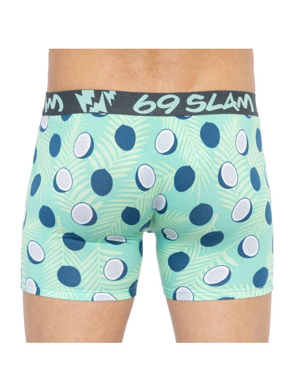 69slam Férfi boxeralsó 69SLAM fit bamboo coco blue