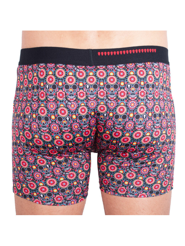 69slam Férfi boxeralsó 69SLAM fit flower skull