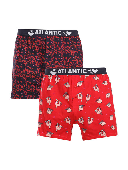 Atlantic Két darabos csomag - Atlantic férfi boxer rövidnadrág többszínű