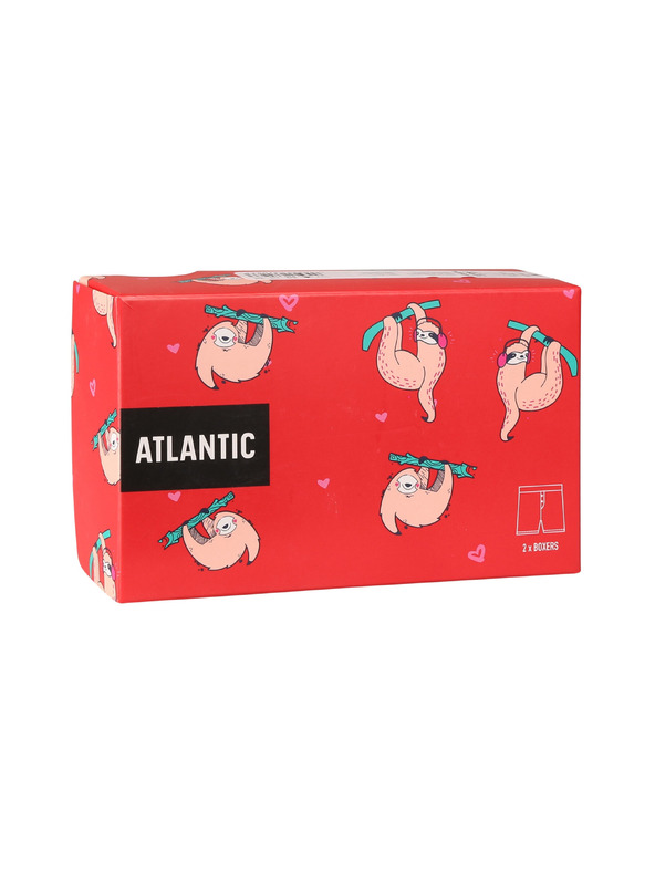 Atlantic Két darabos csomag - Atlantic férfi boxer rövidnadrág többszínű