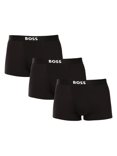 BOSS Három darabos csomag - BOSS férfi boxeralsó fekete