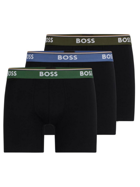 BOSS Három darabos csomag - BOSS férfi boxeralsó fekete