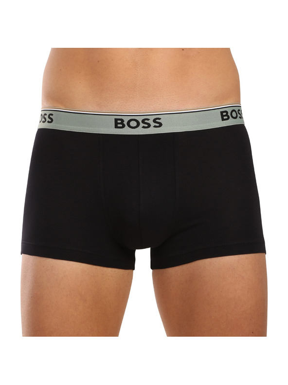 BOSS Három darabos csomag - BOSS férfi boxeralsó fekete