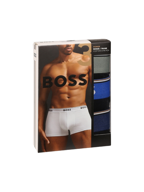 BOSS Három darabos csomag - BOSS férfi boxeralsó fekete