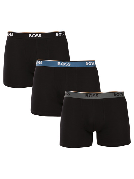 BOSS Három darabos csomag - BOSS férfi boxeralsó fekete