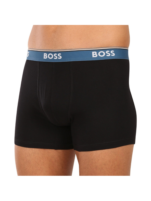 BOSS Három darabos csomag - BOSS férfi boxeralsó fekete