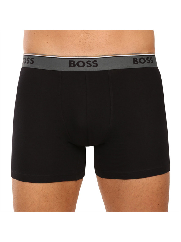BOSS Három darabos csomag - BOSS férfi boxeralsó fekete