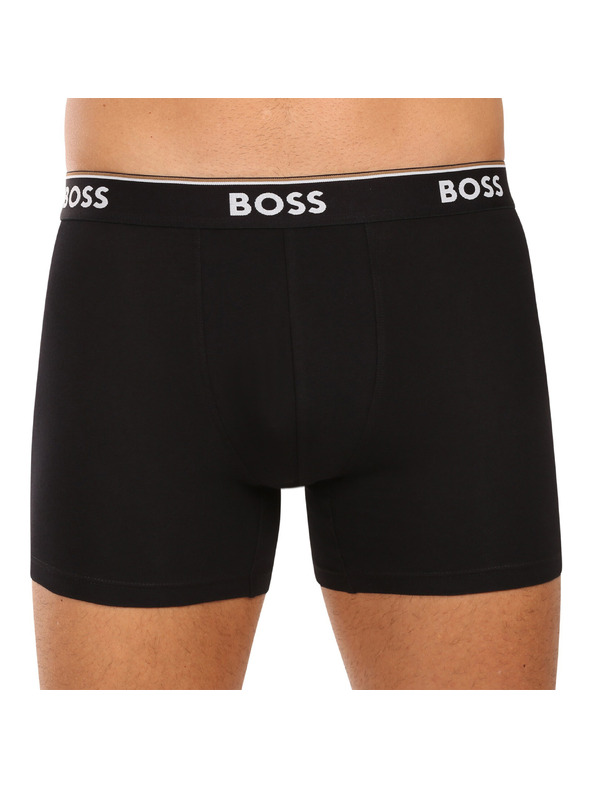 BOSS Három darabos csomag - BOSS férfi boxeralsó fekete