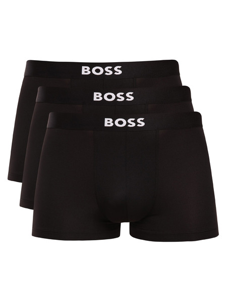 BOSS Három darabos csomag - BOSS férfi boxeralsó fekete