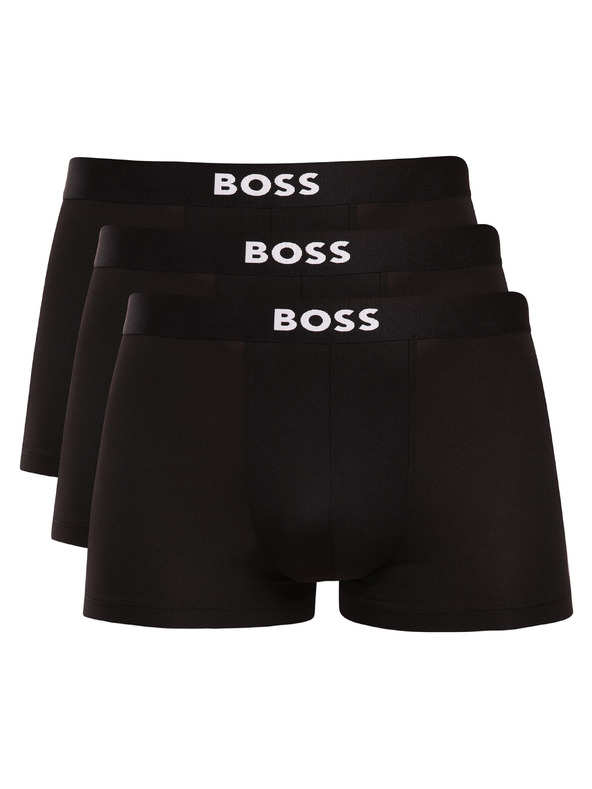 BOSS Három darabos csomag - BOSS férfi boxeralsó fekete