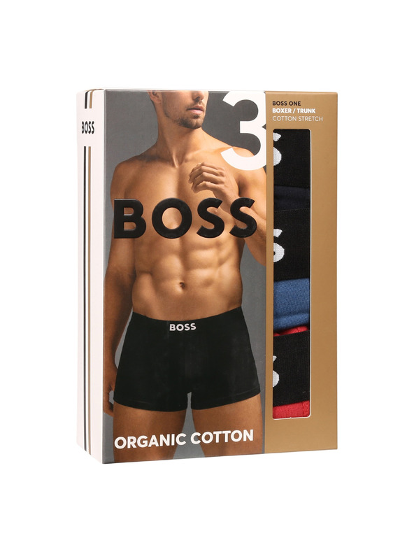 BOSS Három darabos csomag - BOSS férfi boxeralsó többszínű