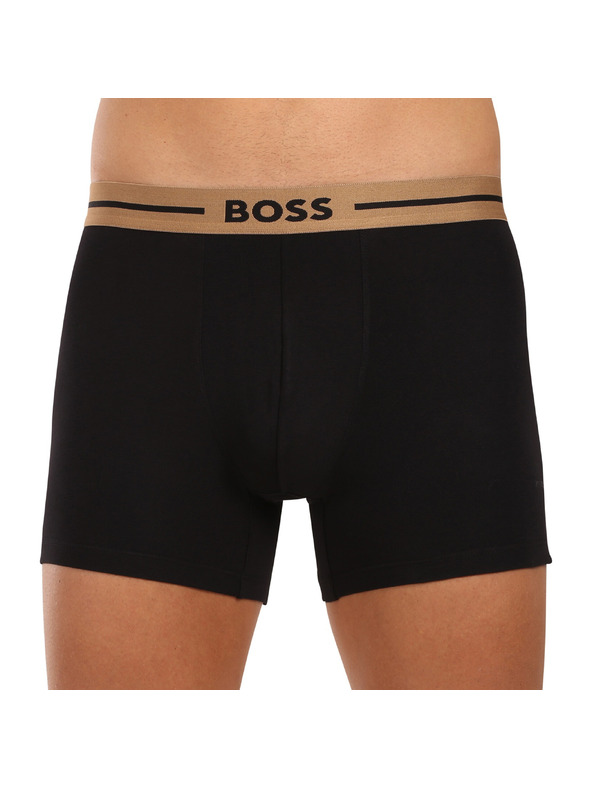 BOSS Három darabos csomag - BOSS férfi boxeralsó fekete