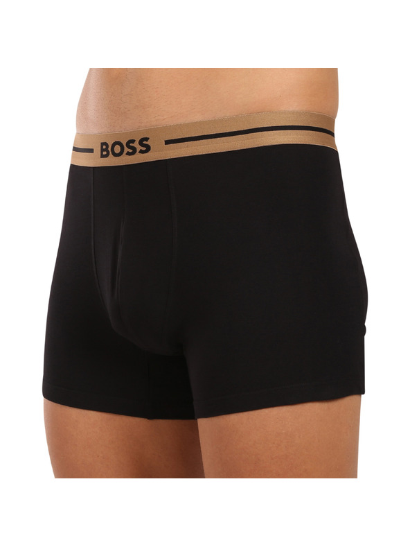 BOSS Három darabos csomag - BOSS férfi boxeralsó fekete