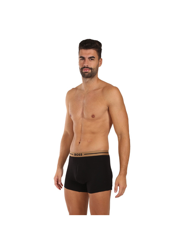 BOSS Három darabos csomag - BOSS férfi boxeralsó fekete