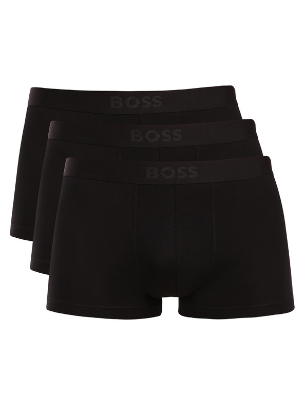 BOSS Három darabos csomag - BOSS férfi boxeralsó fekete