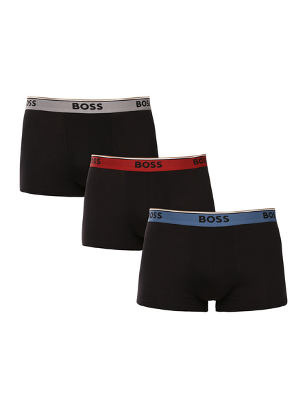BOSS Három darabos csomag - BOSS férfi boxeralsó fekete