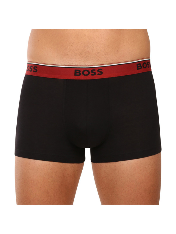 BOSS Három darabos csomag - BOSS férfi boxeralsó fekete