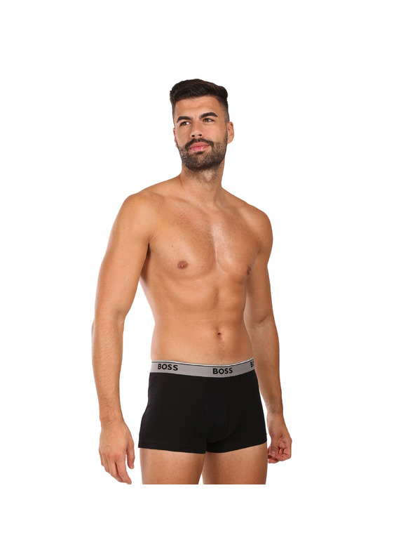 BOSS Három darabos csomag - BOSS férfi boxeralsó fekete