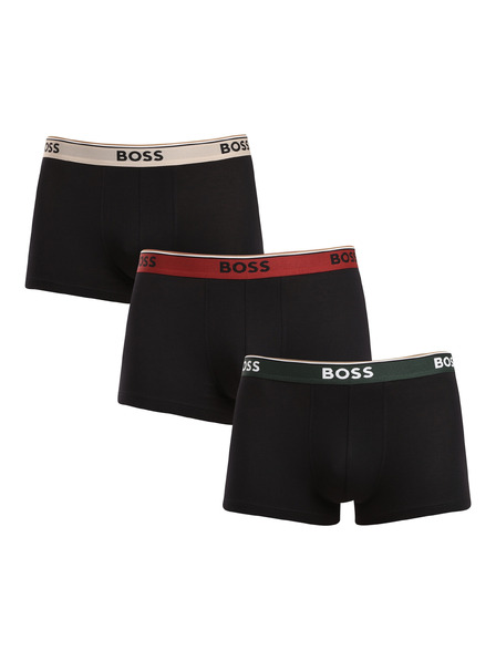 BOSS Három darabos csomag - BOSS férfi boxeralsó fekete