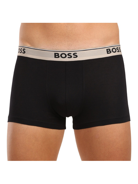 BOSS Három darabos csomag - BOSS férfi boxeralsó fekete