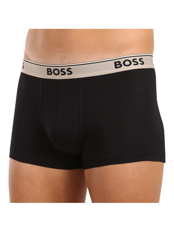 BOSS Három darabos csomag - BOSS férfi boxeralsó fekete