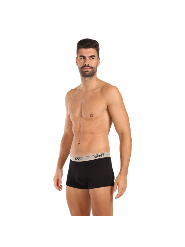 BOSS Három darabos csomag - BOSS férfi boxeralsó fekete
