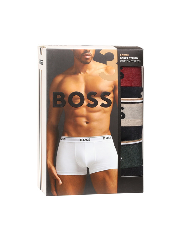 BOSS Három darabos csomag - BOSS férfi boxeralsó fekete