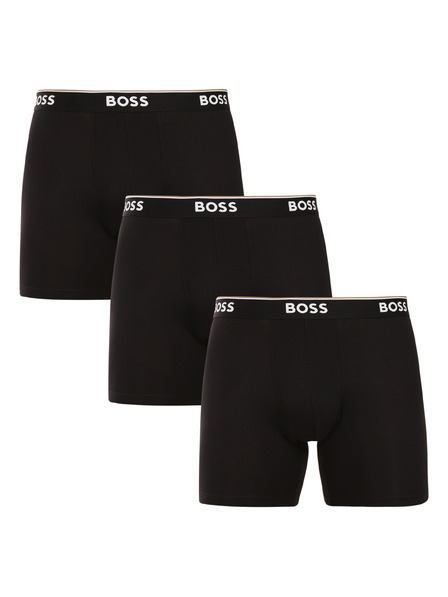 BOSS Három darabos csomag - BOSS férfi boxeralsó fekete