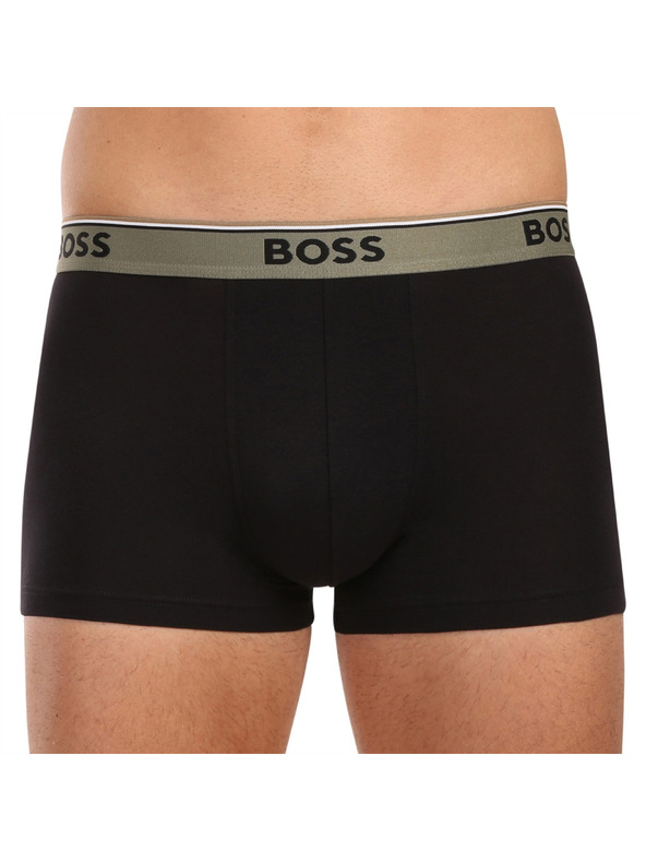 BOSS Három darabos csomag - BOSS férfi boxeralsó fekete