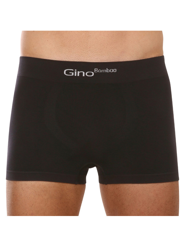 gino Férfi boxeralsó Gino bambusz varrás nélküli fekete