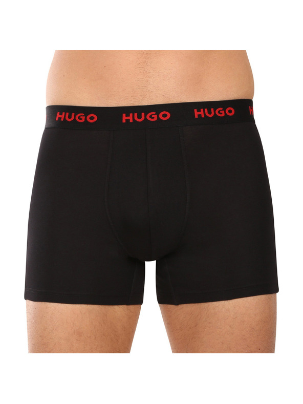 HUGO Háromdarabos szett - HUGO férfi boxeralsó fekete