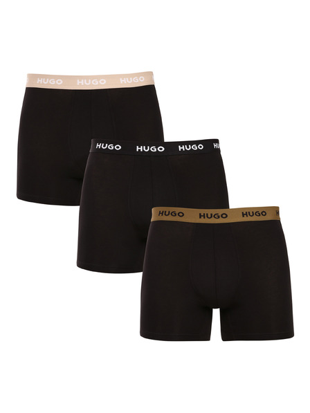 HUGO Háromdarabos szett - HUGO férfi boxeralsó fekete